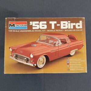 Monogram '56 T-Bird 1:24 Scale Ford Thunderbird Model Kit 2289 Vintage 1982 NEW